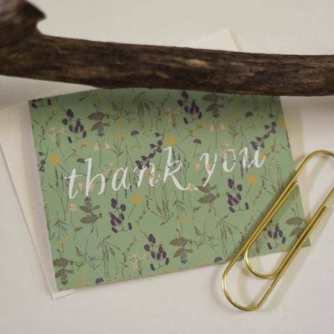 June & December - Wild Thank You Card: A2 / 4.25” x 5.5”