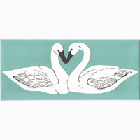 Blackbird Letterpress - Perfect Match Swans