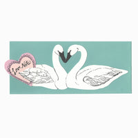 Blackbird Letterpress - Perfect Match Swans
