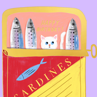 TINNED FISH - Birthday Card
