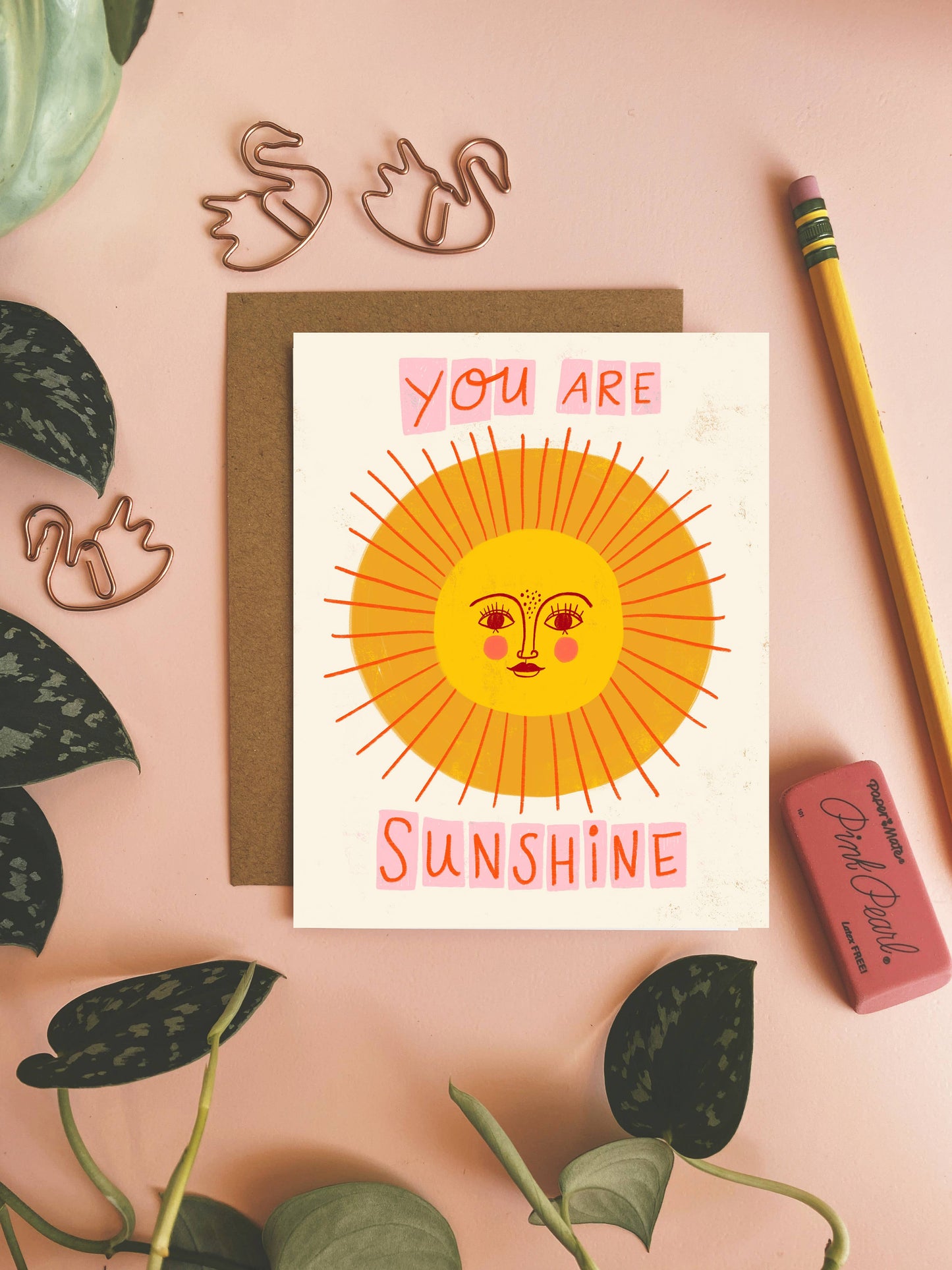 Dream Folk Studio - You Are Sunshine - Happy Greeting Card