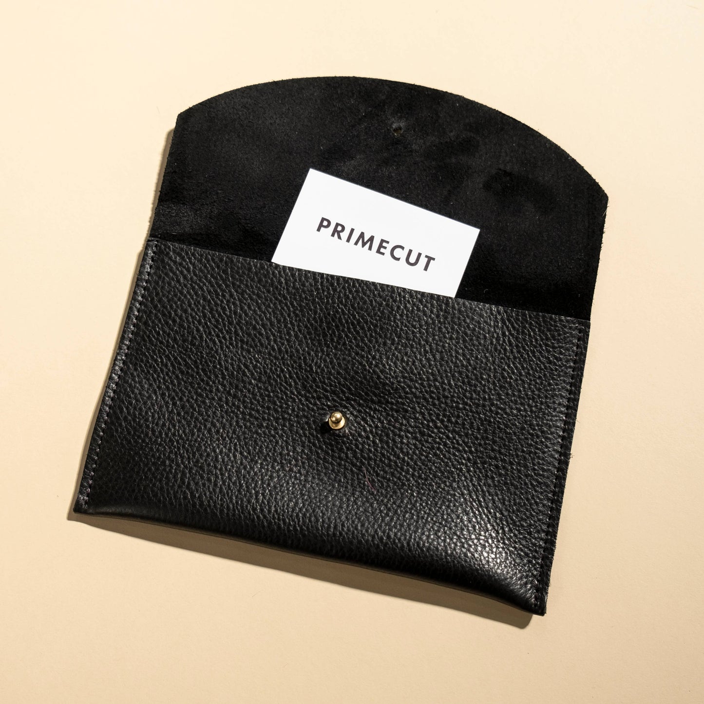 Envelope Pouch - Black Leather