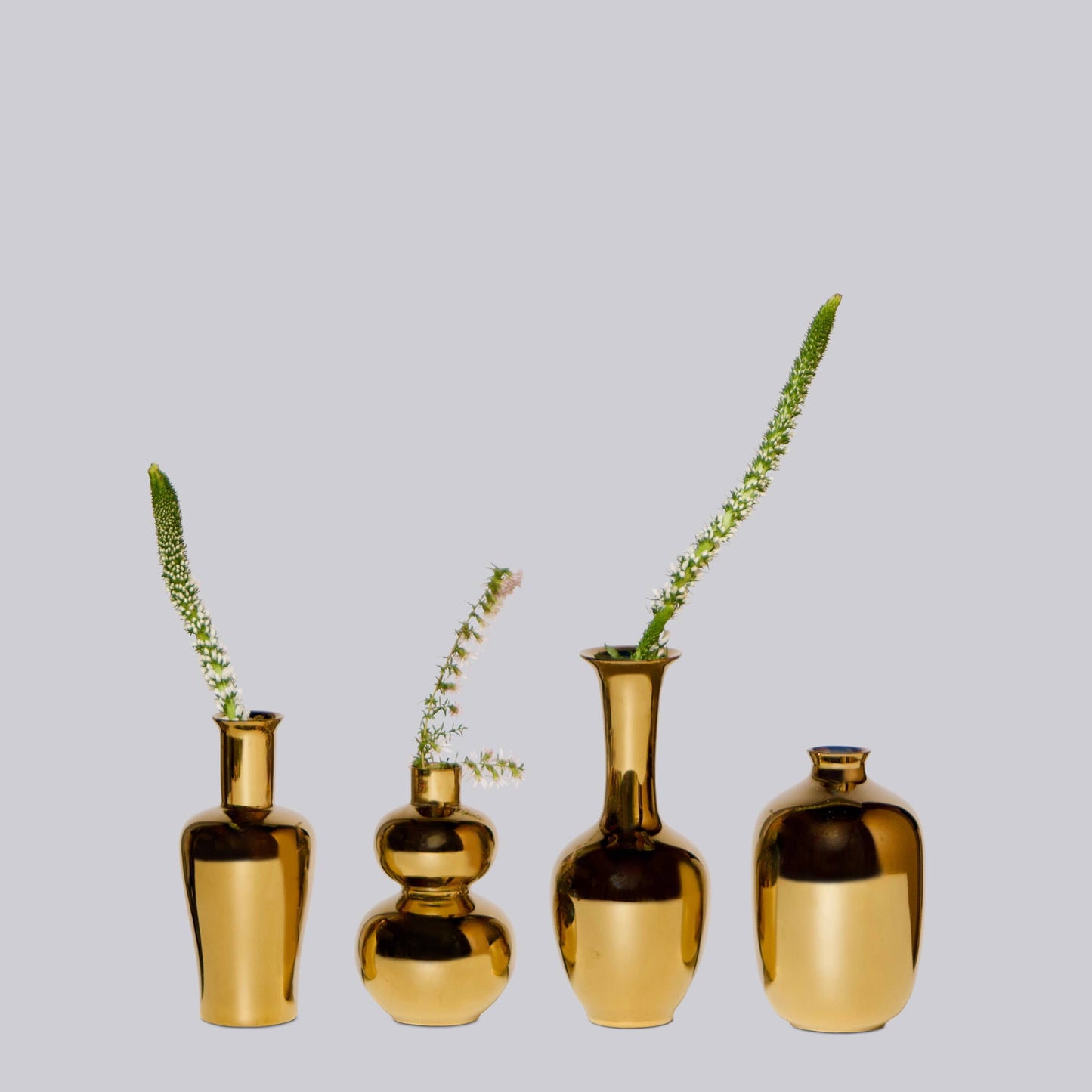 Middle Kingdom - Metallic Gold Porcelain Mini Vase: MV10