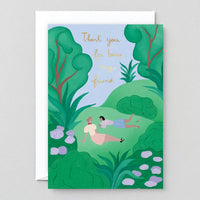 'Thank You For Being My Friend' Greetings Card