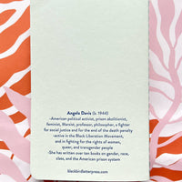 Blackbird Letterpress - Angela Davis letterpress notebook
