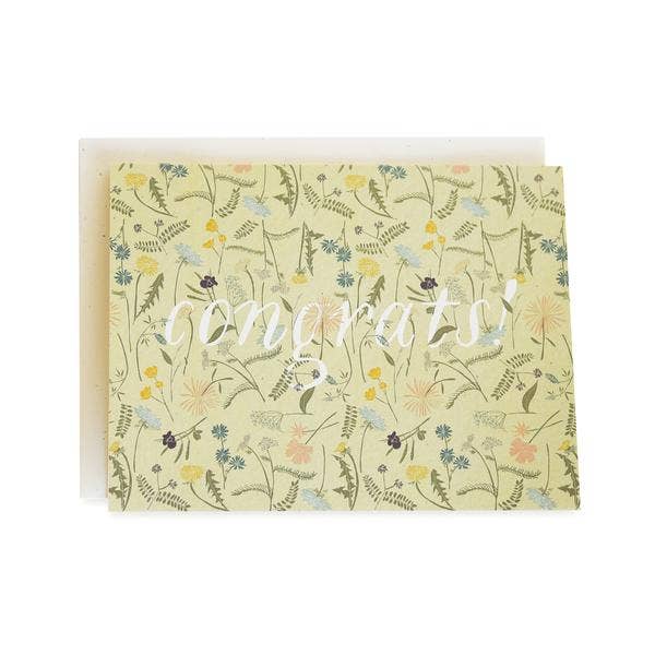 June & December - Wild Congrats Card: A2 / 4.25” x 5.5”