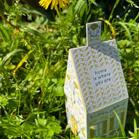 Blackbird Letterpress - Home is where you are 3D house card