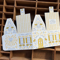 Blackbird Letterpress - Home is where you are 3D house card