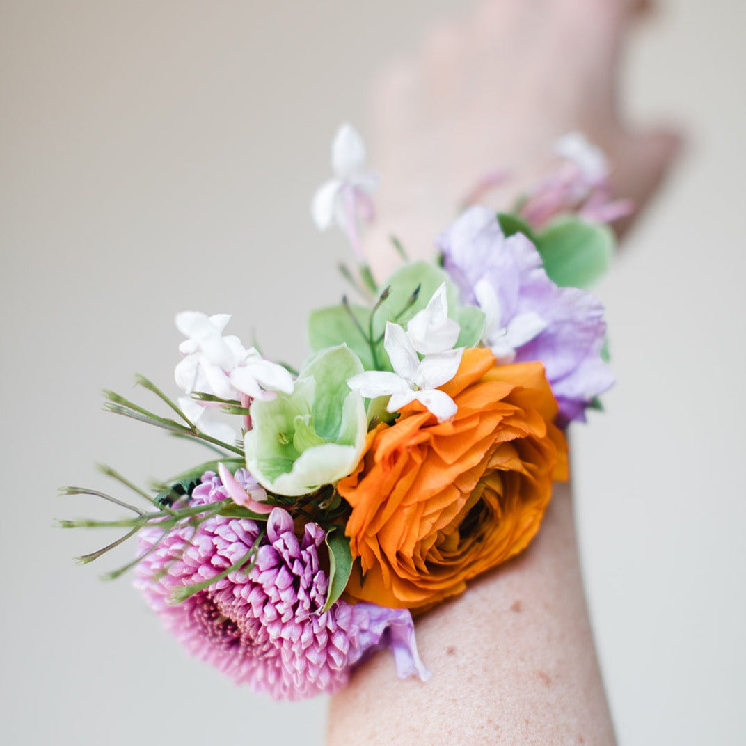 Corsage for the Wrist, small event order ($800 minimum)