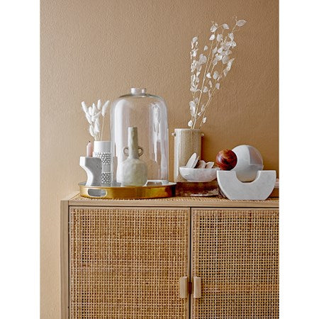 Marble Taper Holder with Wood Ball