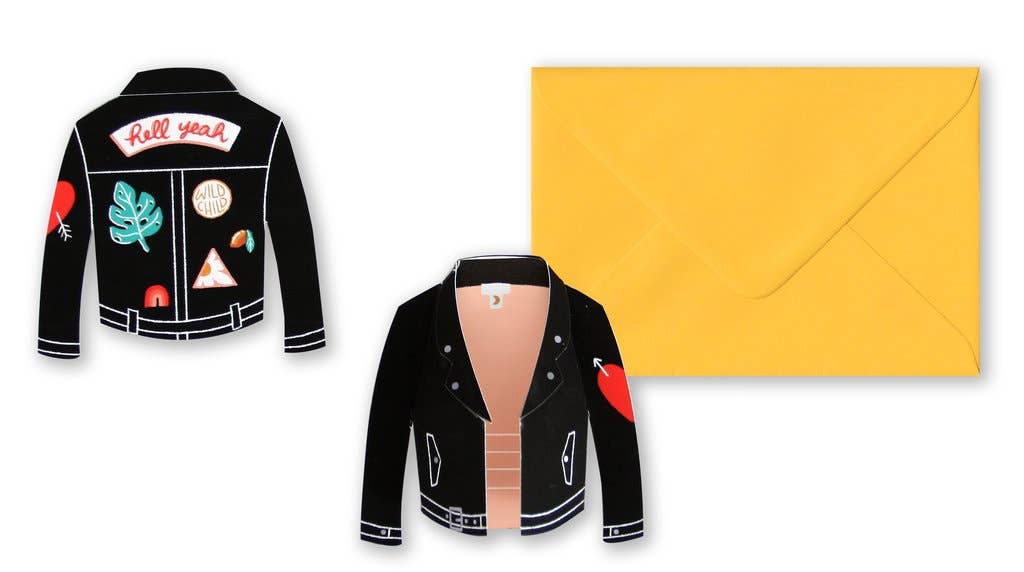 Jacket Greeting Card She Loves Me