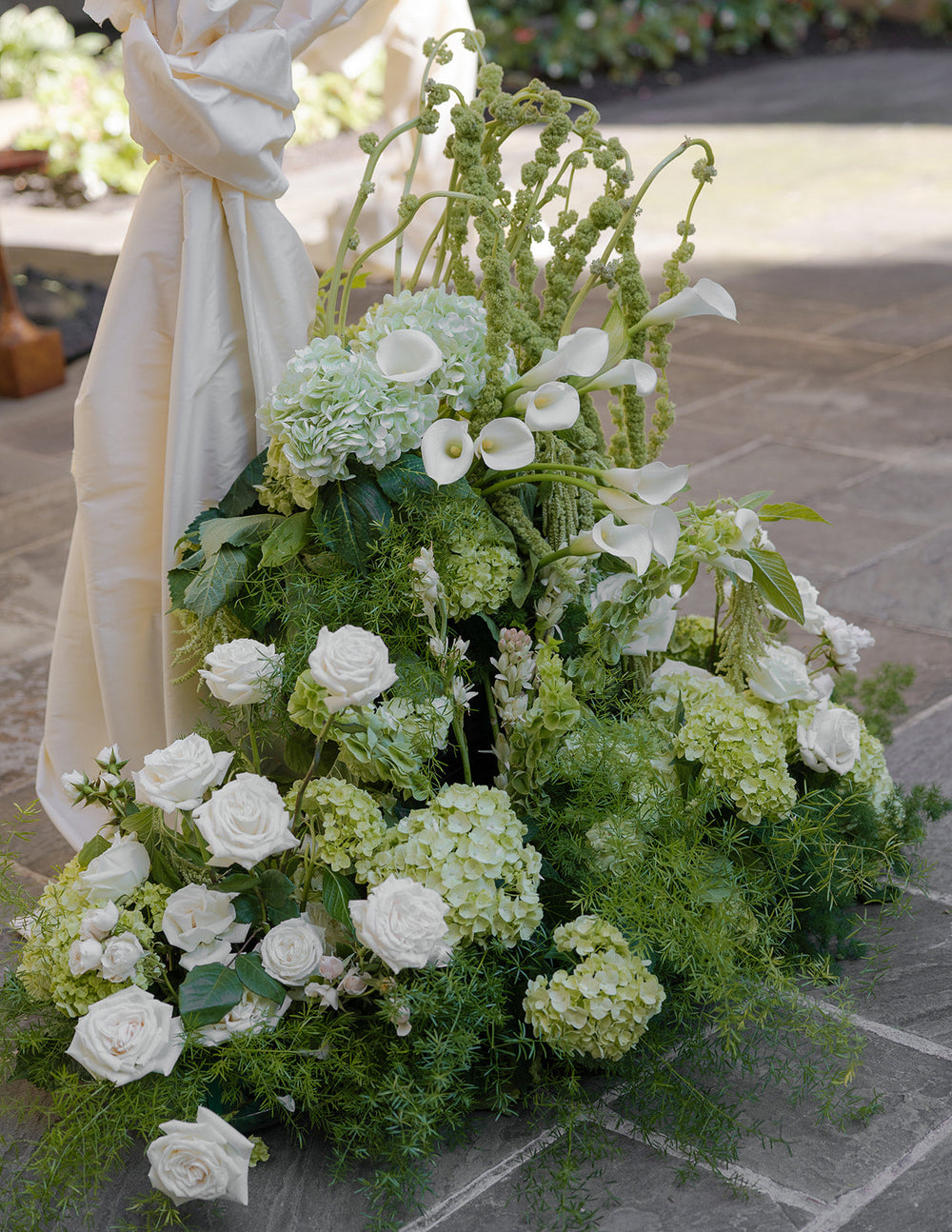 Modern White and Green Wedding Flowers in Washington, D.C.