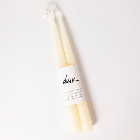 Dusk - 9” Candle Stick Set: Ivory