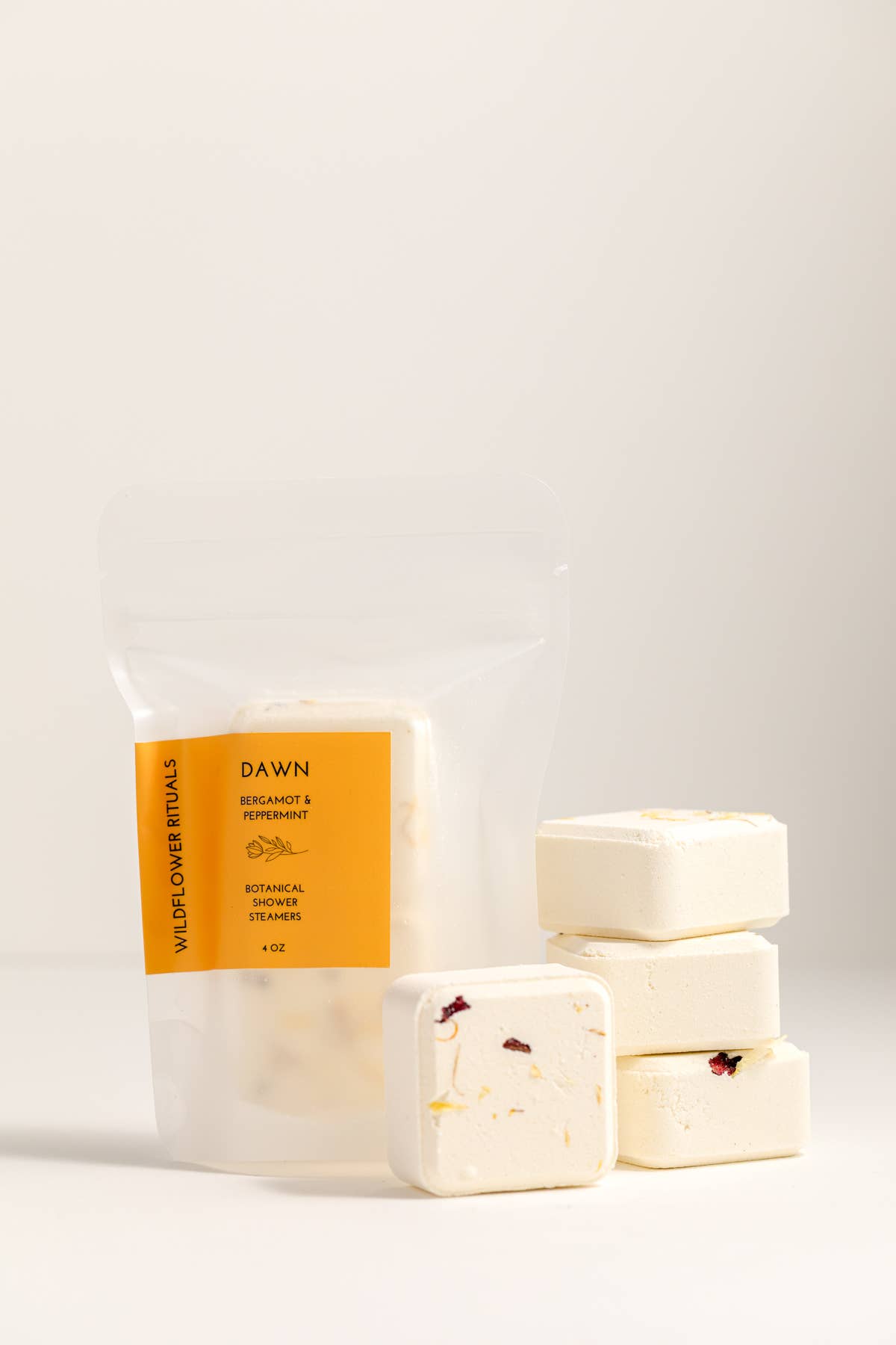 Wildflower Rituals - Dawn Botanical Shower Steamers - Bergamot Peppermint