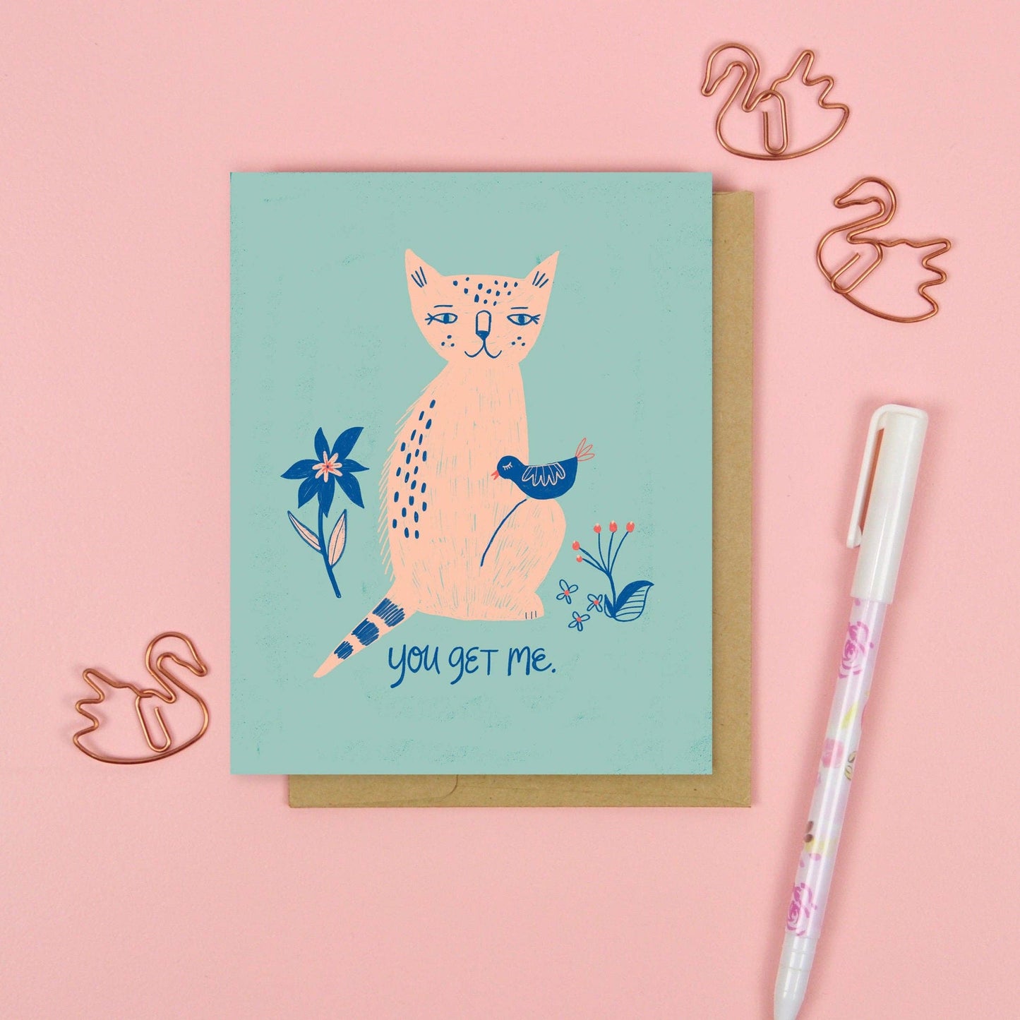 Dream Folk Studio - You Get Me Card: 4.25 x 5.5 inches