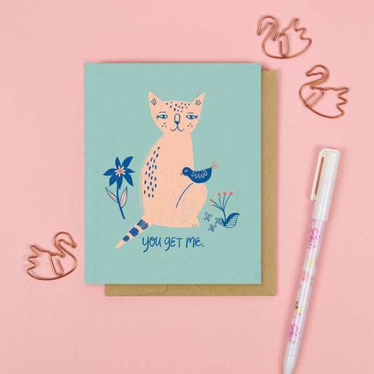 Dream Folk Studio - You Get Me Card: 4.25 x 5.5 inches