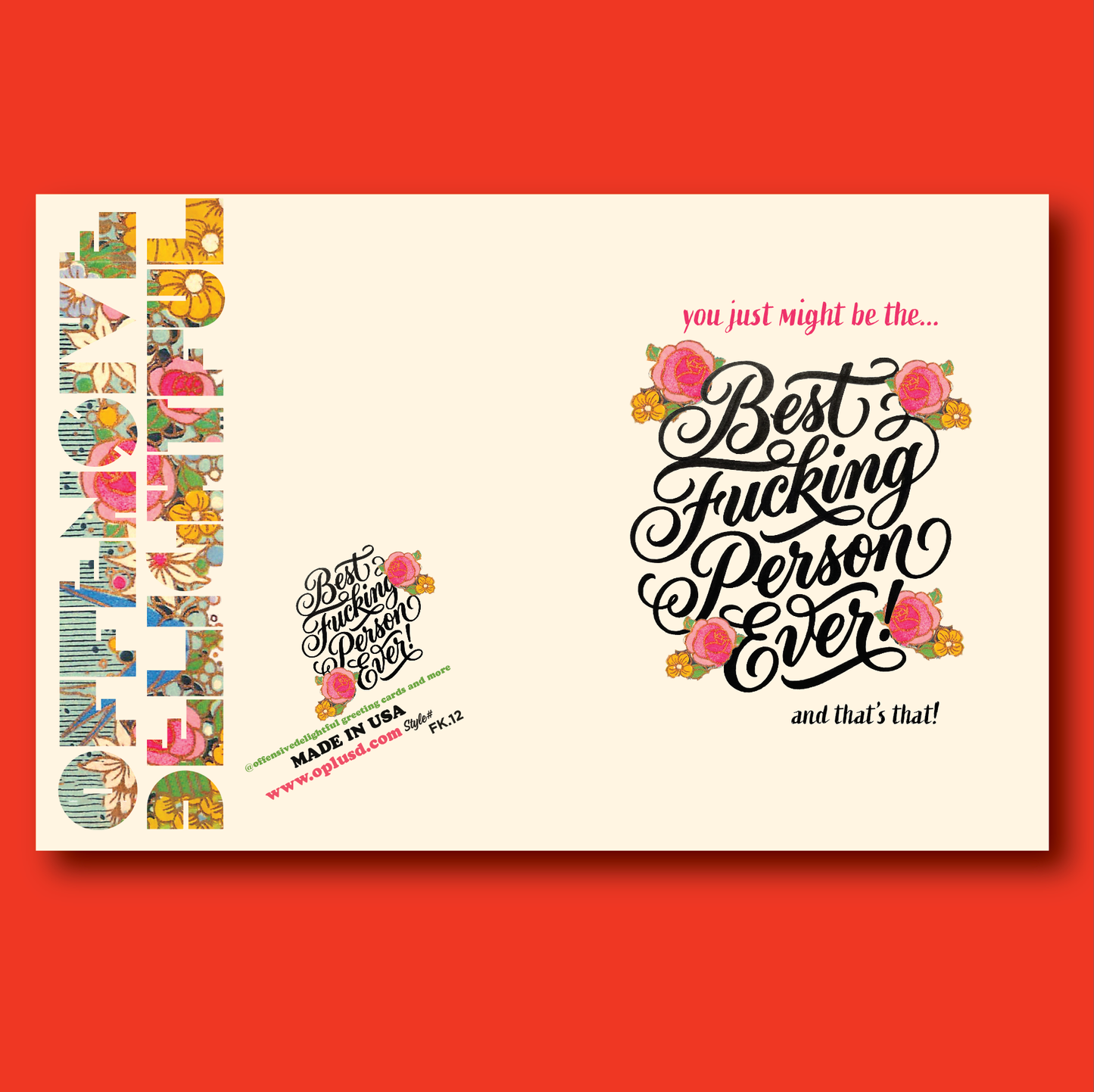 offensivedelightful - BEST F+ing PERSON EVER! friendship, love, thank you