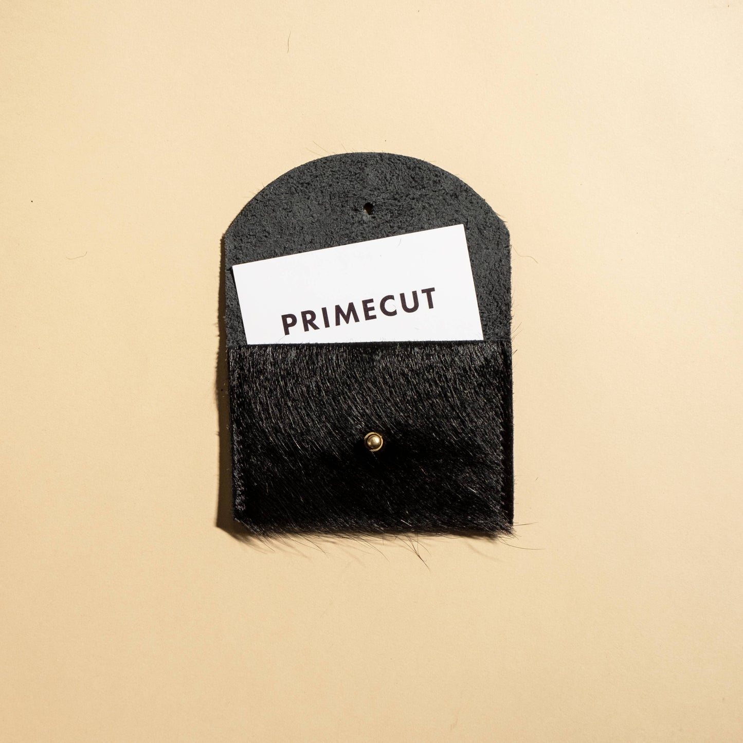 Primecut - Cardholder - Black Hair on Hide