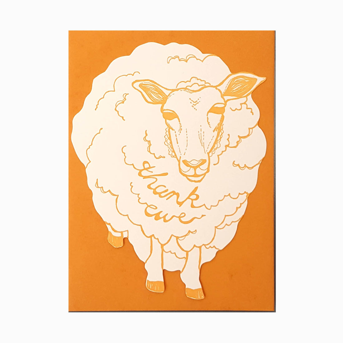 Blackbird Letterpress - Thank Ewe