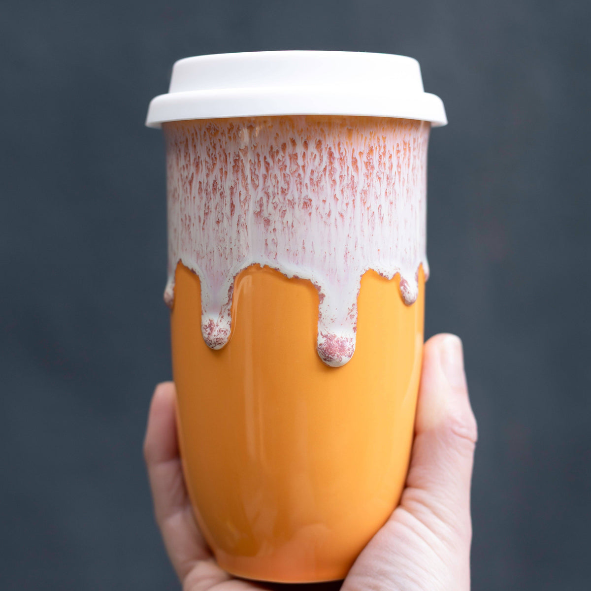 Grapefruit Ceramic Travel Mug by Nova Ceramics – 16oz