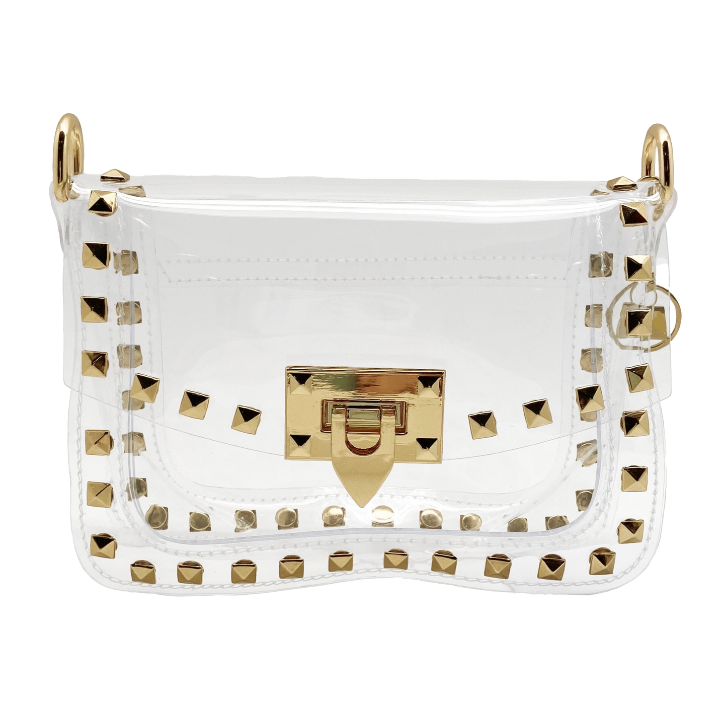 Clear Studded Purse for Stadium or Concert