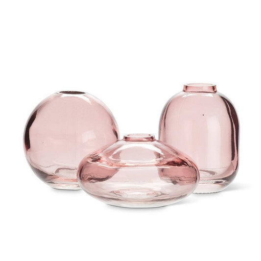 Abbott - Small Bud Vase-Dark Rose-3 Assorted-3"H