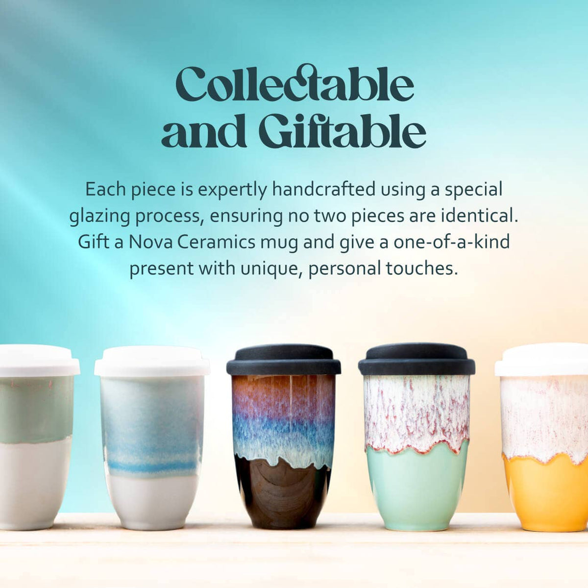 Afterglow Ceramic Travel Mug by Nova Ceramics - 12oz