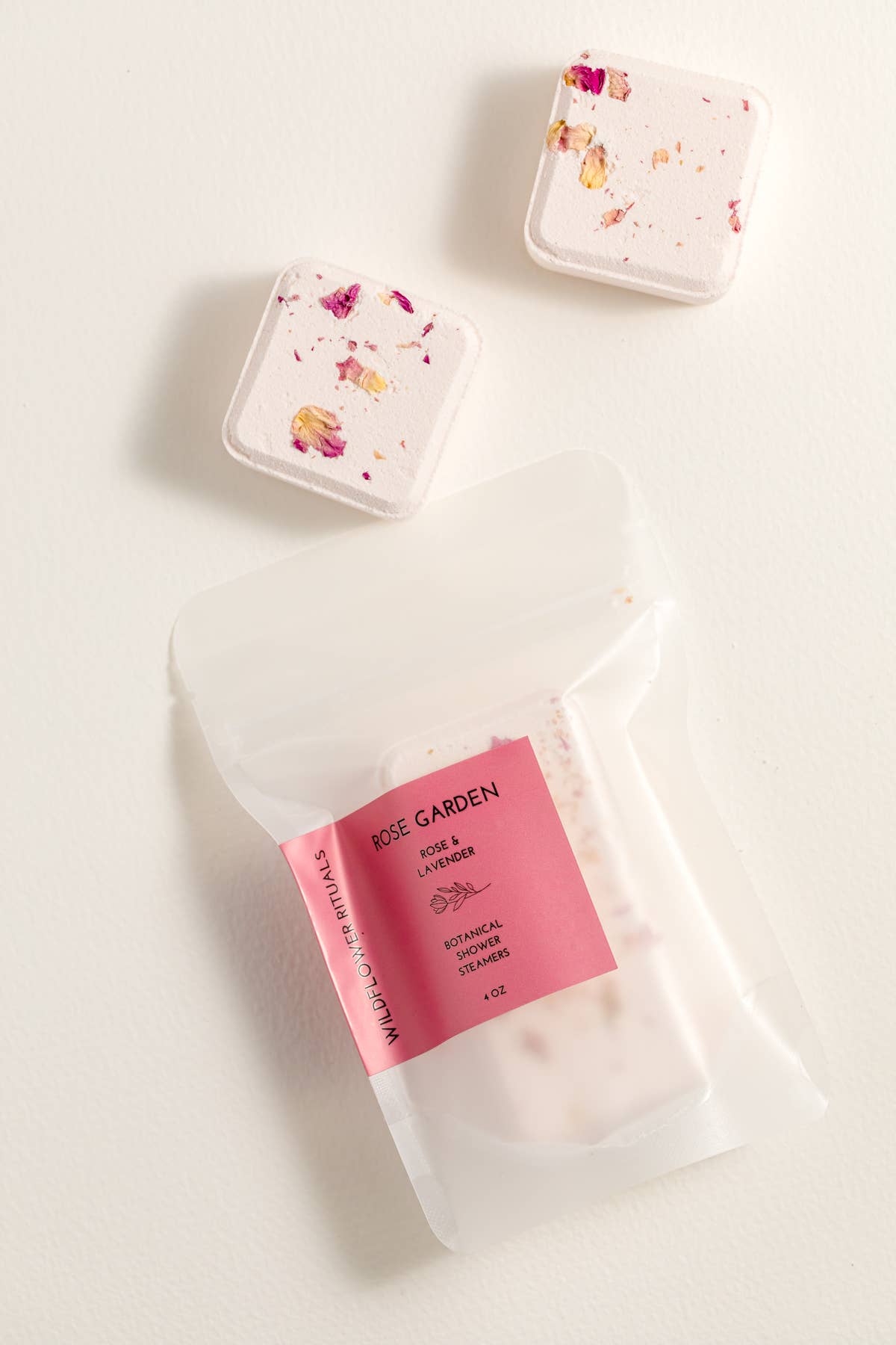 Wildflower Rituals - Rose Garden Botanical Shower Steamers - Rose Lavender