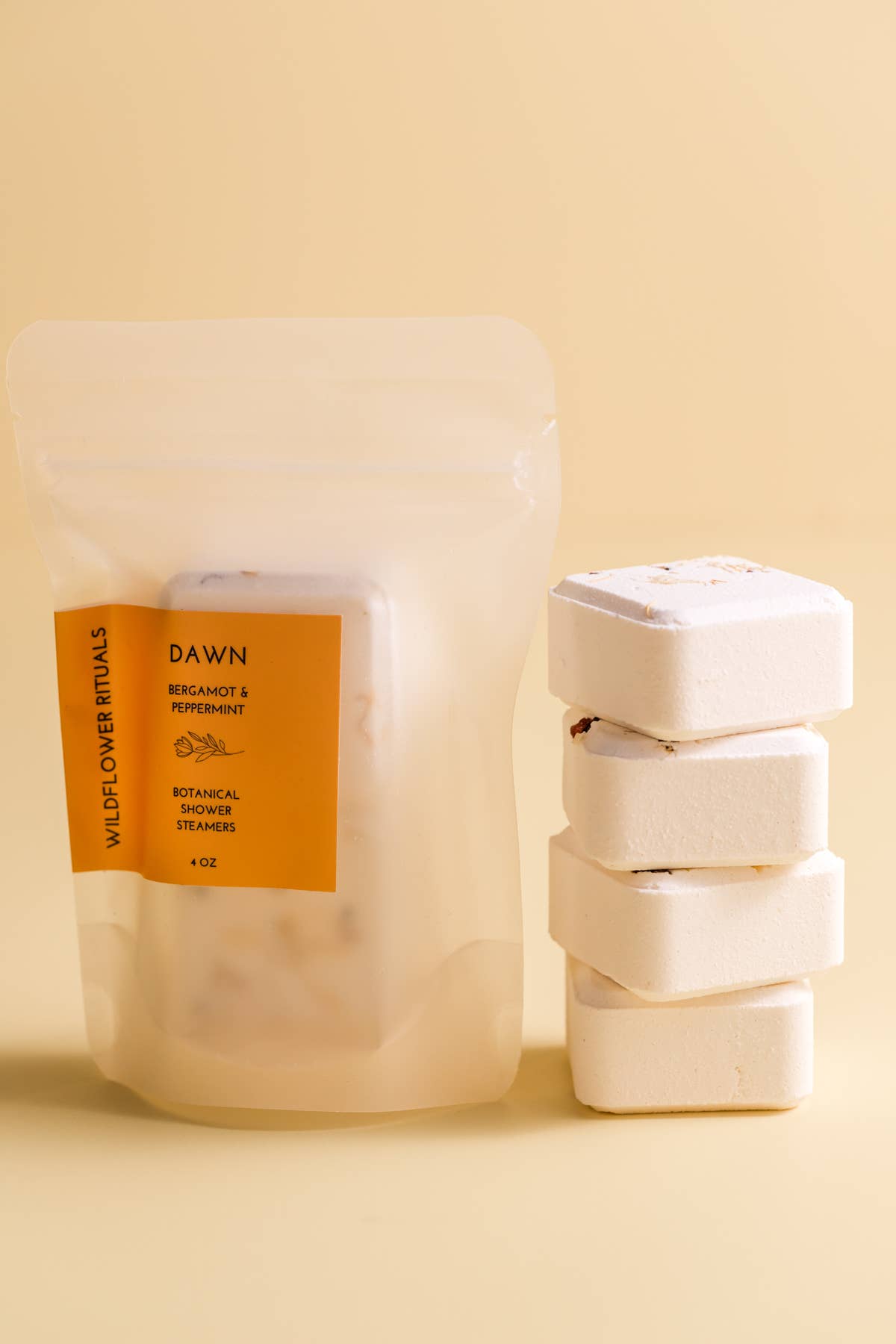 Wildflower Rituals - Dawn Botanical Shower Steamers - Bergamot Peppermint