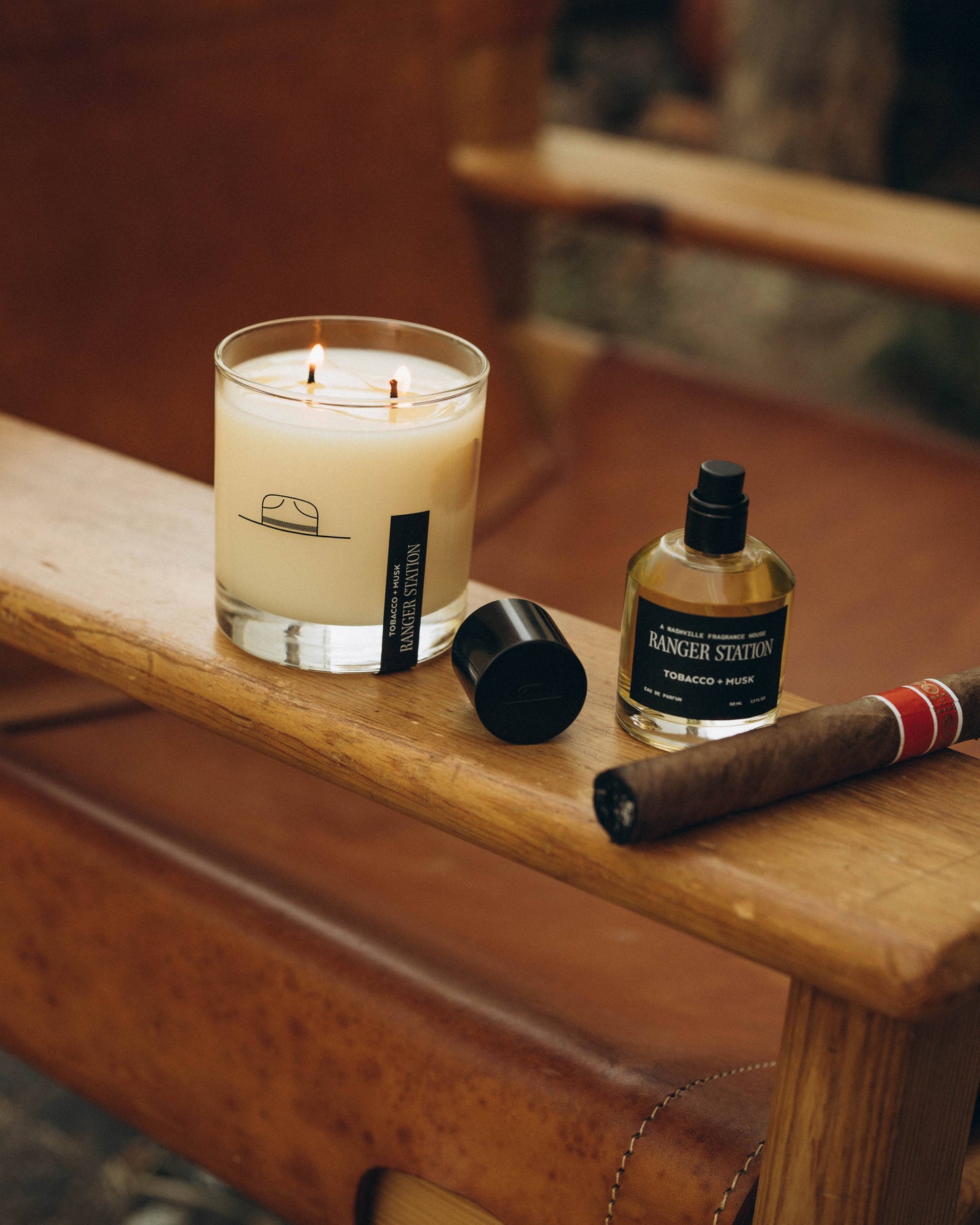Ranger Station Wholesale - TOBAC + MUSK CANDLE: 11 oz Rocks Glass