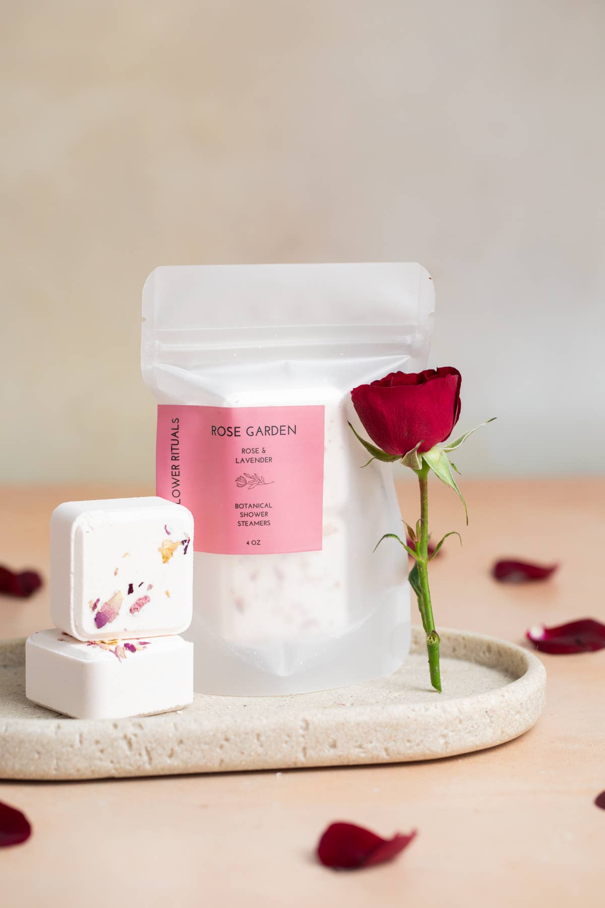Wildflower Rituals - Rose Garden Botanical Shower Steamers - Rose Lavender