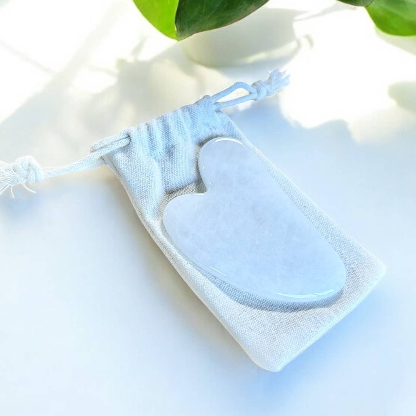 Bamboo Switch - Gua Sha Stone | Facial Stone | Self Care Bestseller | Gift: White Jade