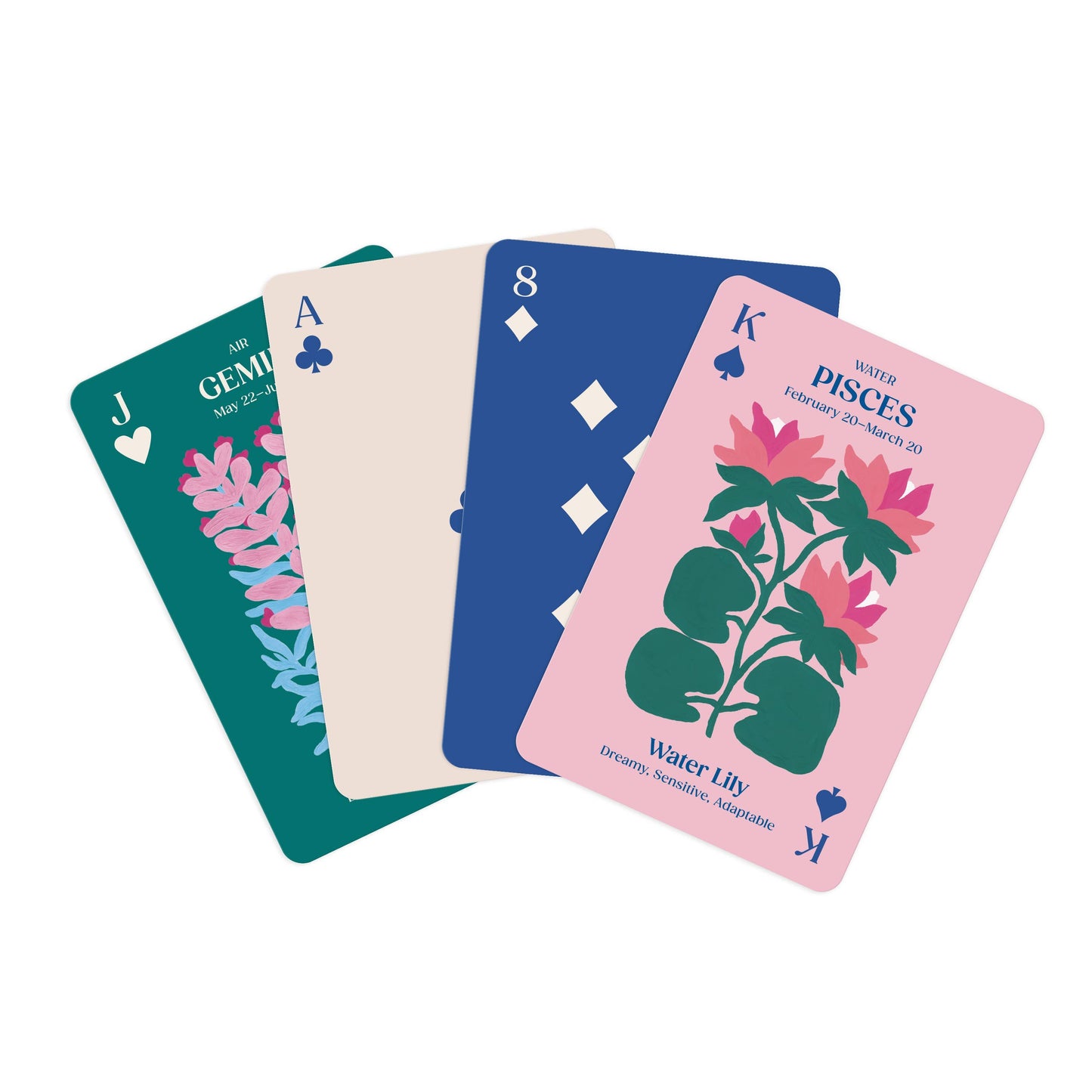 Chronicle Books - Zodiac Flowers Playing Card Set