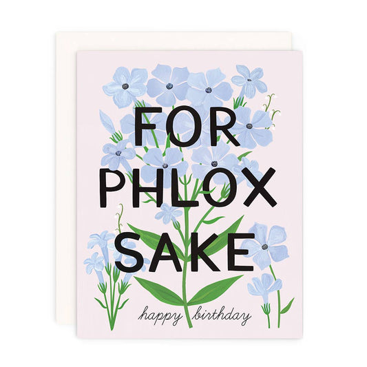 Girl w/ Knife - For Phlox Sake HBD Greeting Card