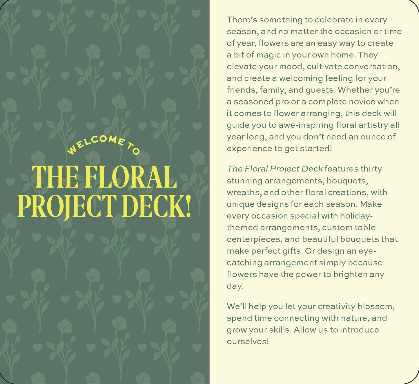 Chronicle Books - Floral Project Deck