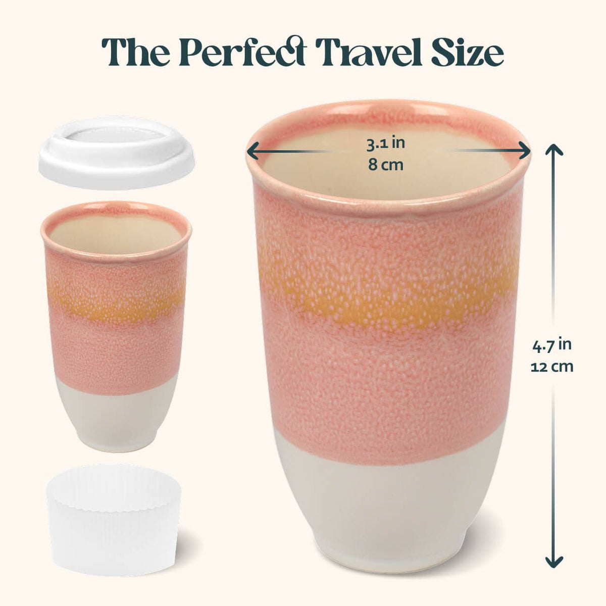 Afterglow Ceramic Travel Mug by Nova Ceramics - 12oz