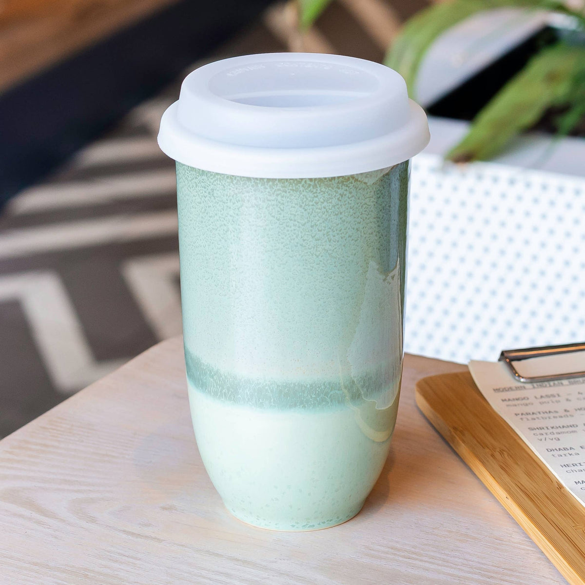 Emerald Ceramic Travel Mug by Nova Ceramics - 16oz