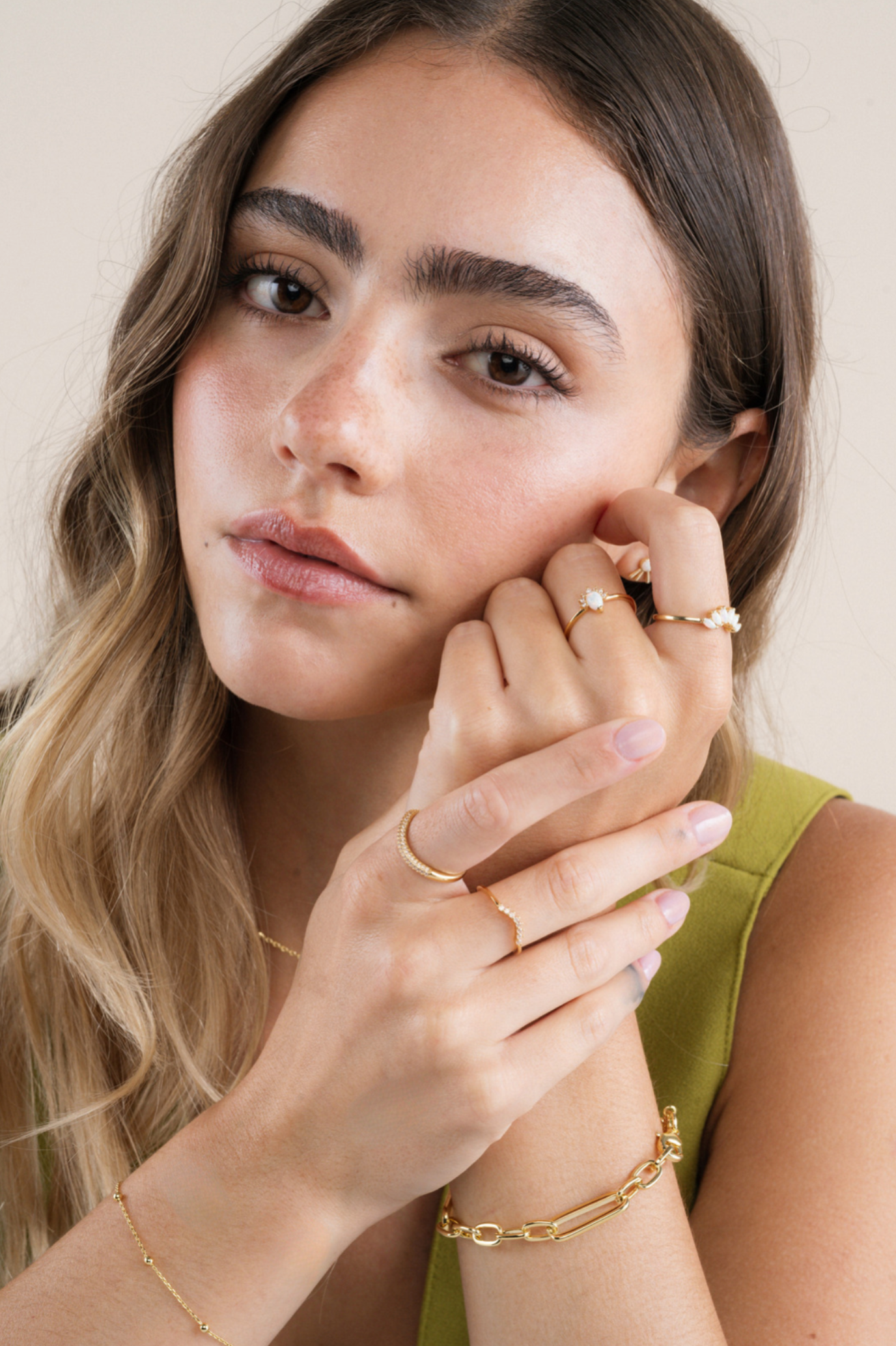 JaxKelly - Gold Rings - Opal Crown: 6