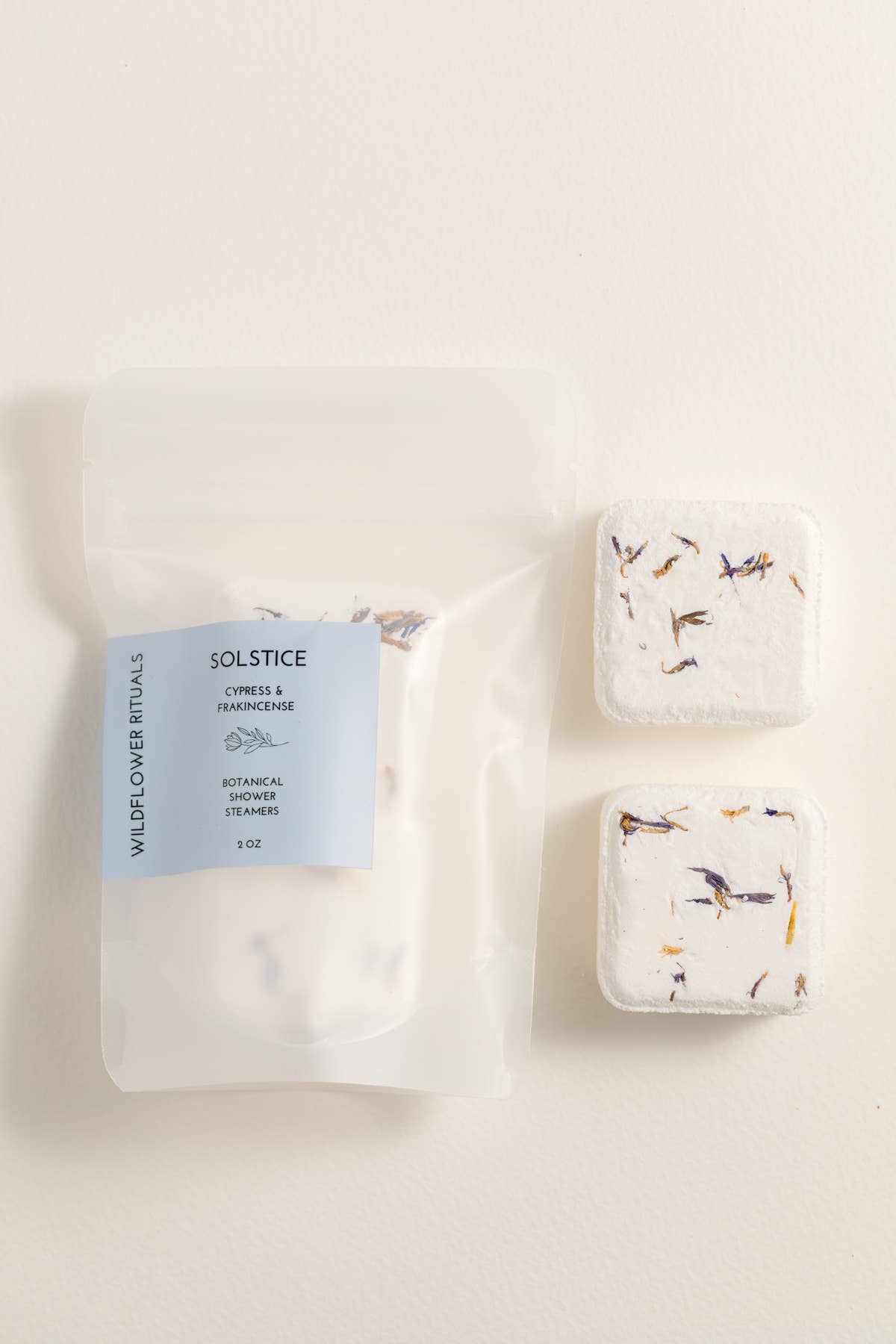 Wildflower Rituals - Solstice Botanical Shower Steamers - Cypress Frankincense