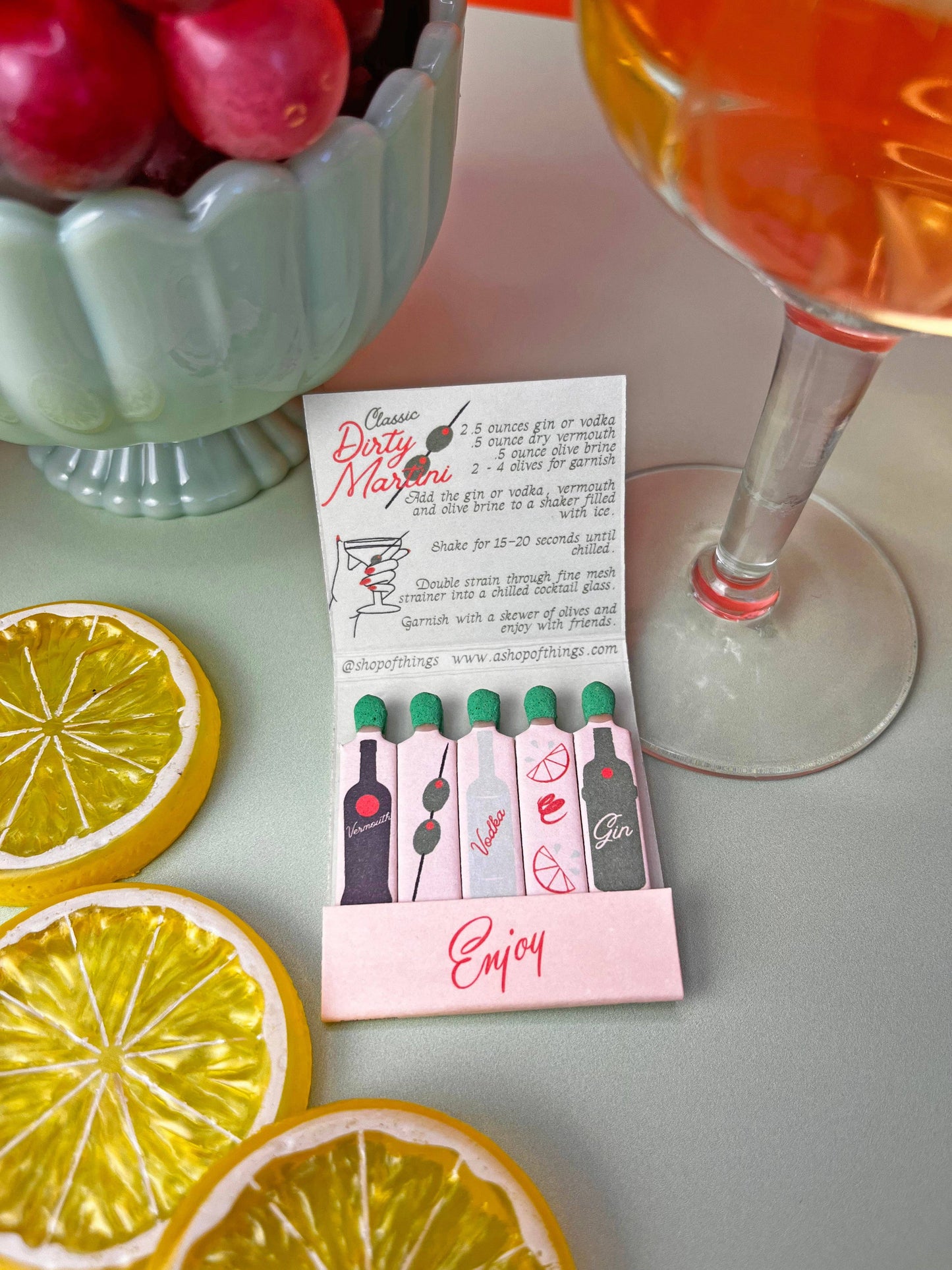 A Shop of Things - Martini Matches