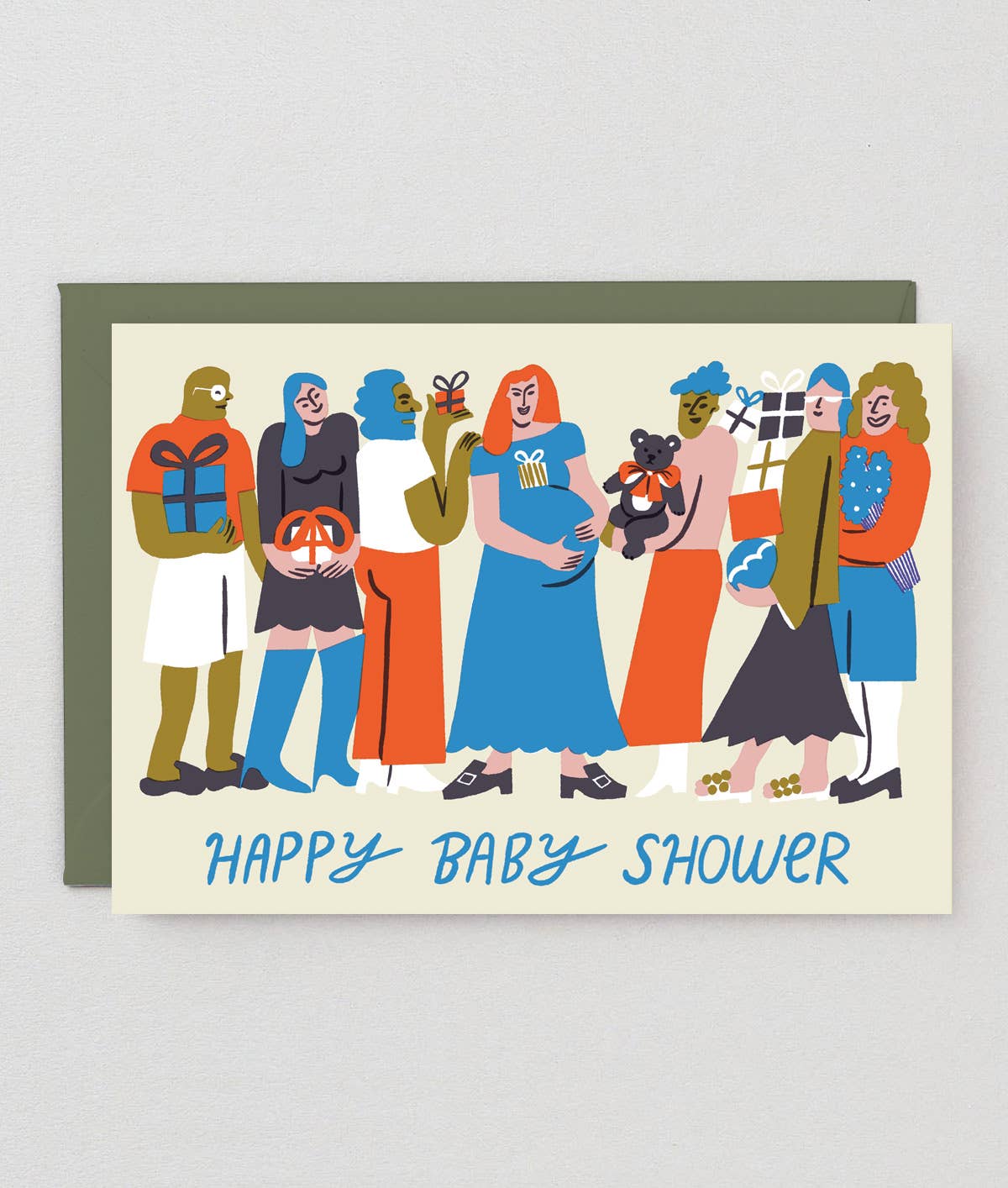 Wrap - 'Happy Baby Shower' Greetings Card