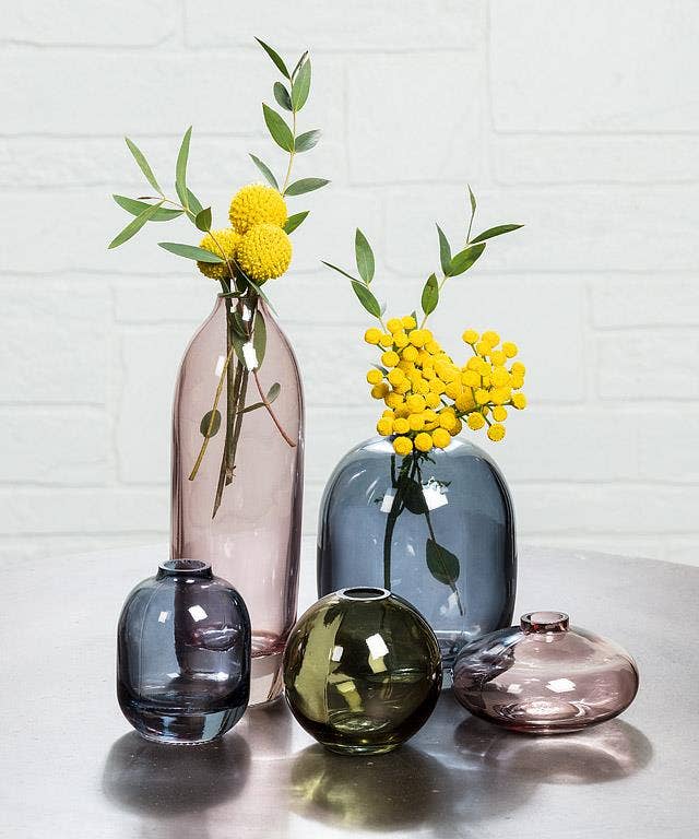 Abbott - Small Bud Vase-Dark Rose-3 Assorted-3"H