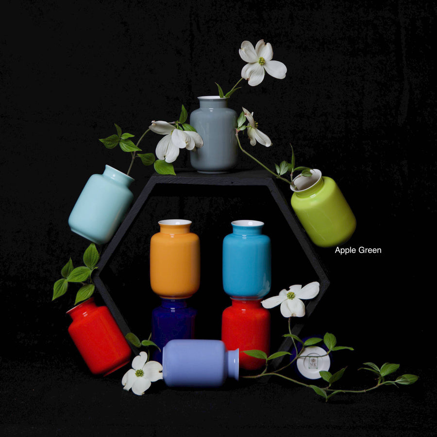 Middle Kingdom - Glossy Porcelain Mini Milk Jar Vase: Lavender