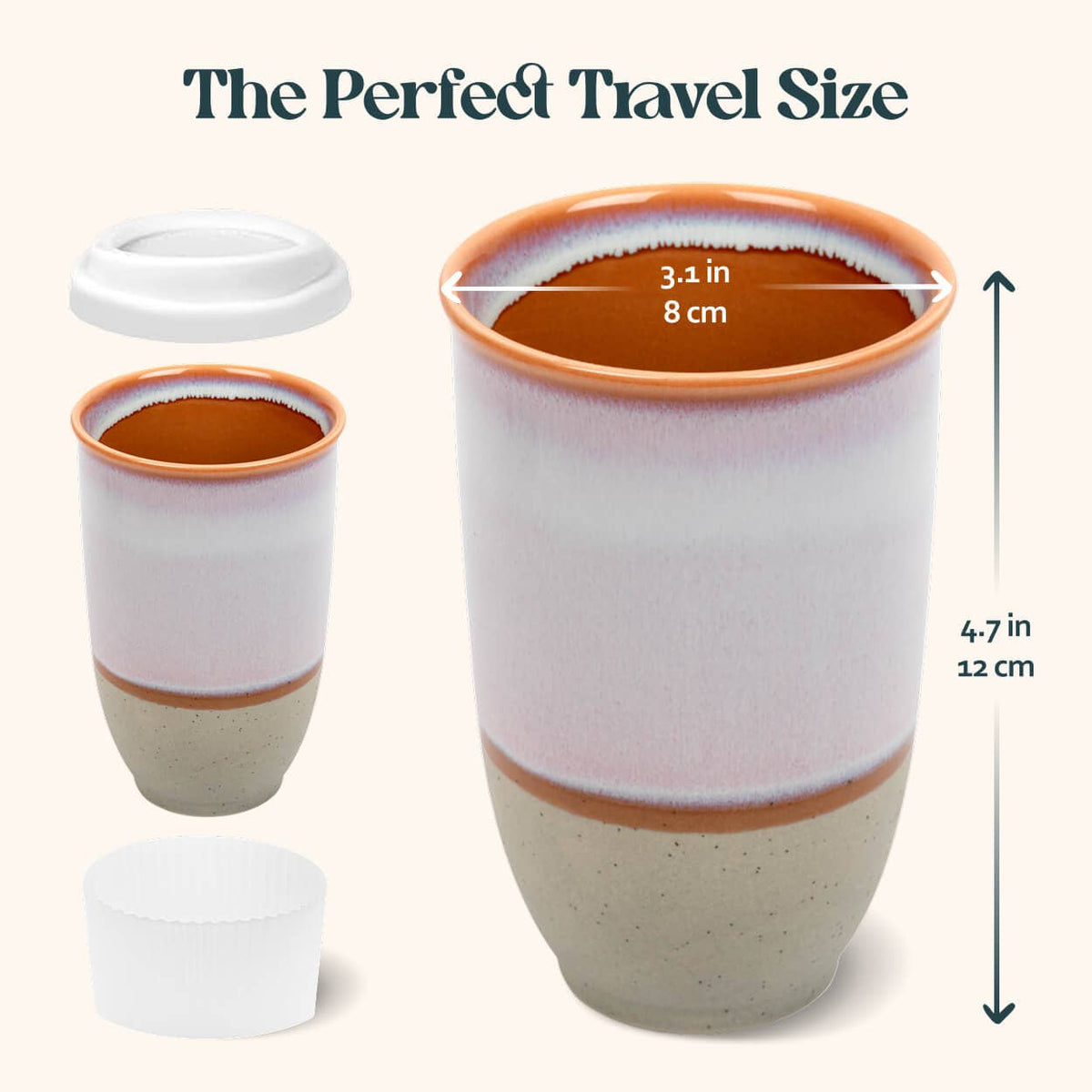 Horizon Ceramic Travel Mug by Nova Ceramics – 12oz