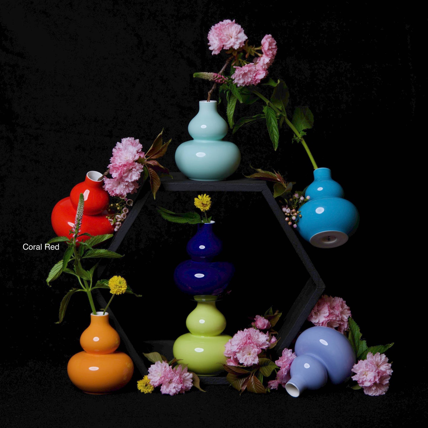 Middle Kingdom - Glossy Porcelain Mini Gourd Vase: Celadon