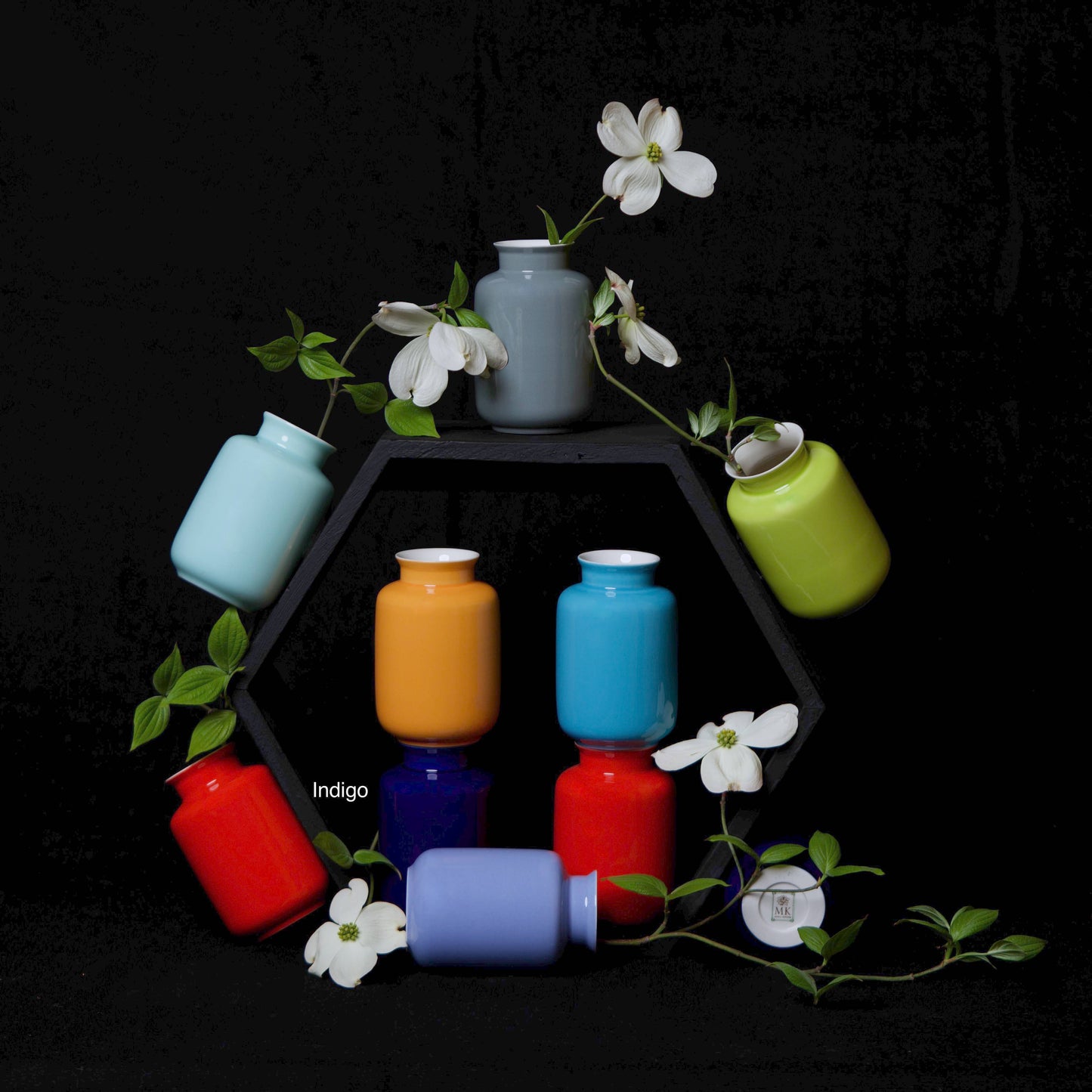 Middle Kingdom - Glossy Porcelain Mini Milk Jar Vase: Celadon