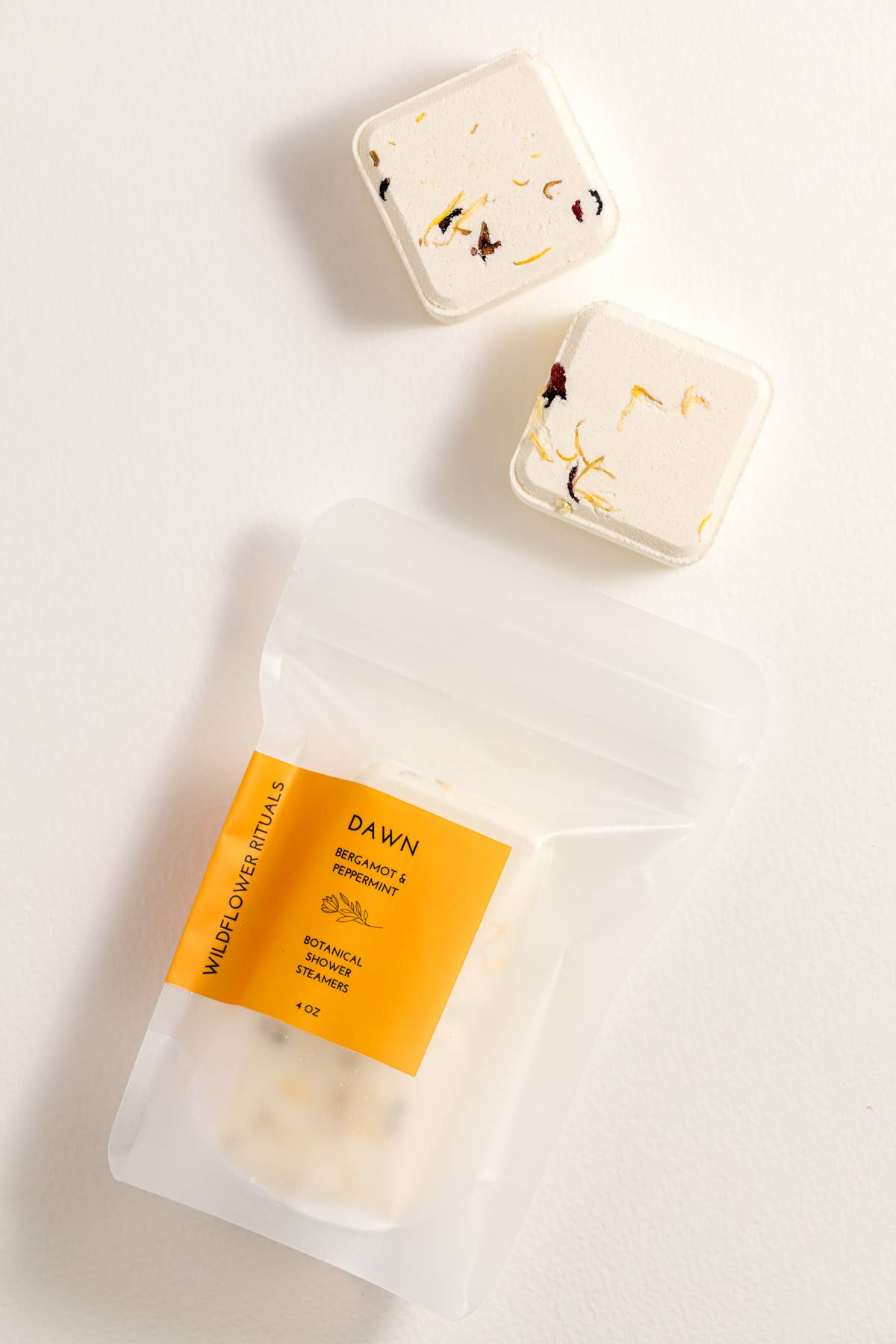 Wildflower Rituals - Dawn Botanical Shower Steamers - Bergamot Peppermint
