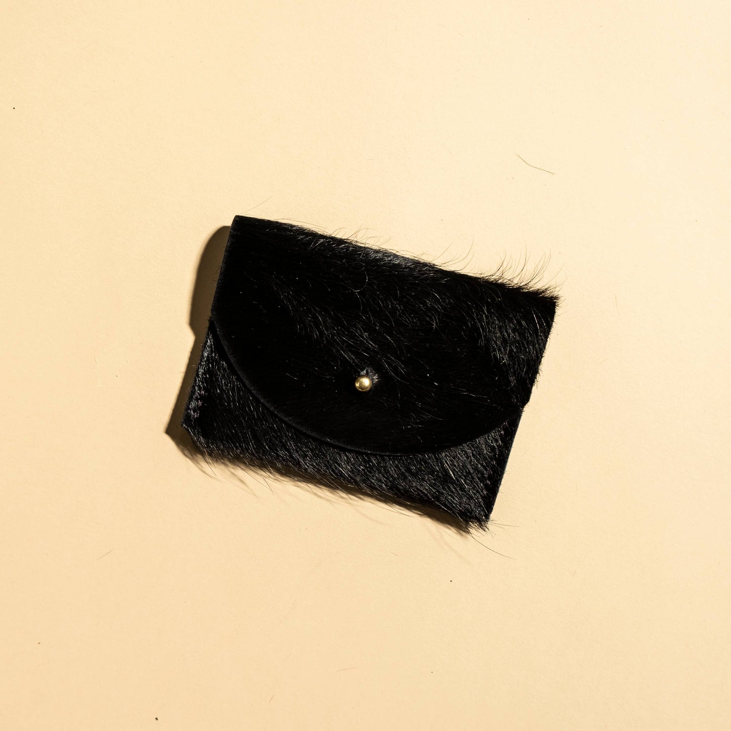 Primecut - Cardholder - Black Hair on Hide