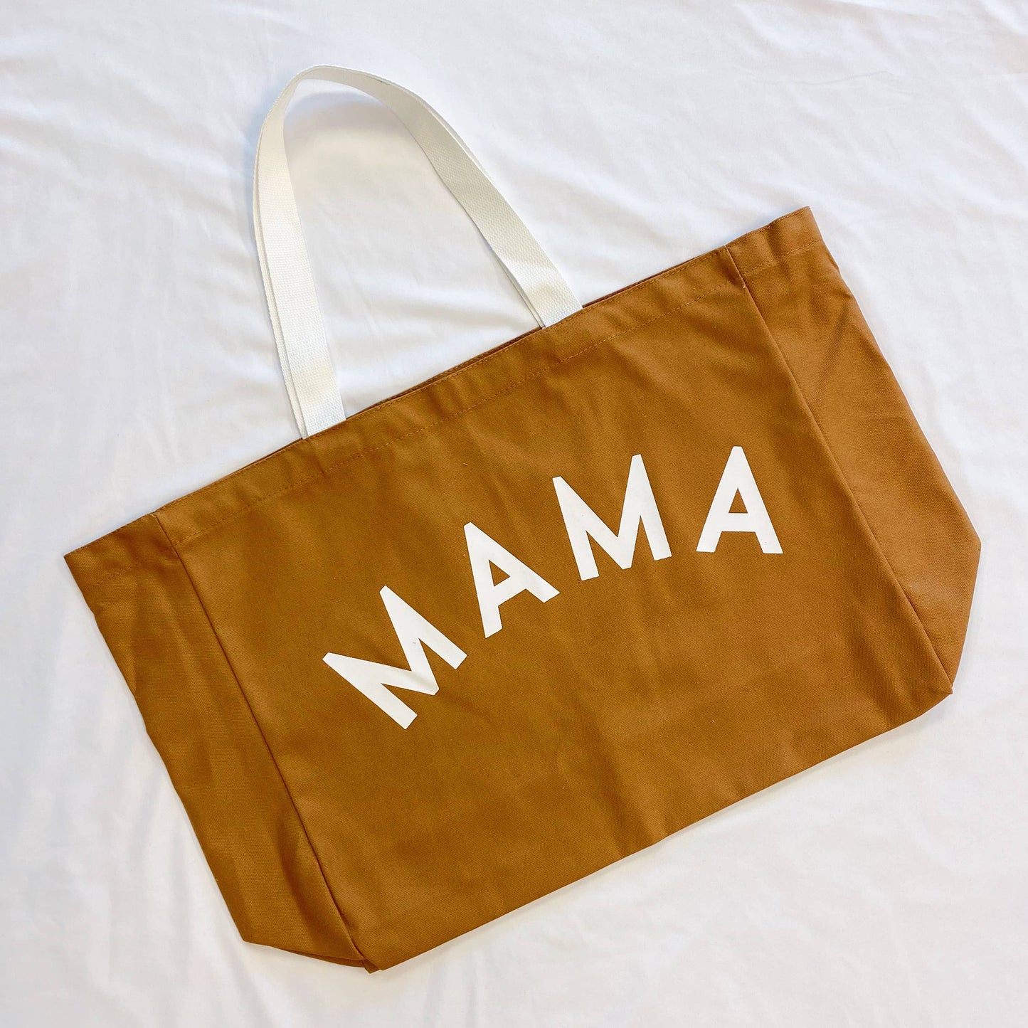 Ellison+Young - Mama Canvas Tote: Camel Canvas