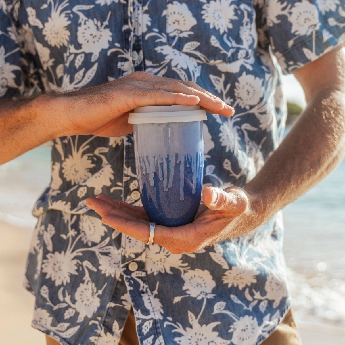 Neptune Ceramic Travel Mug by Nova Ceramics – 12oz